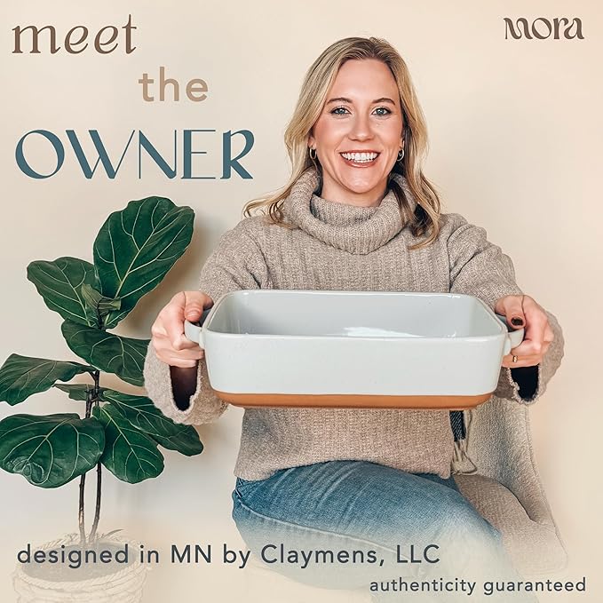Mora 9x13in Porcelain Baking Dish - Oven to Table, Freezer Safe - Image 3