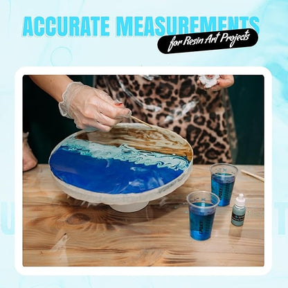[Case Pack - 1000ct] 10oz Disposable Graduated Cups for Mixing Epoxy Resin - Measurements in mL and Oz - Multipurpose Reusable Paint, Epoxy, Stain, Liquid Mixing Cups