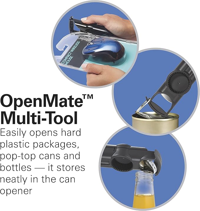 Hamilton Beach OpenStation Electric Automatic Can Opener for Kitchen with Multi Tool and Bottle and Jar Opening Tools, Auto Shutoff, Cord Storage, and Sure Cut Technology, Stainless Steel (76382) - Image 3