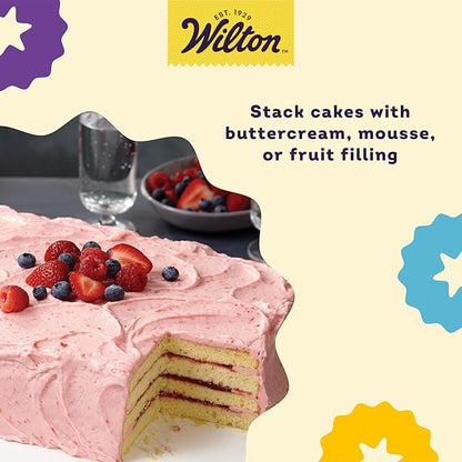 Wilton Easy Layers Sheet Cake Pan, Rectangle Sheet Pan, 2-Piece Baking Sheets Set, Steel - Image 5
