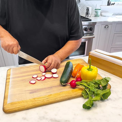 Mind Reader E-Z Board Disposable Cutting Board Box Set, 20 sq ft, Refillable, Reusable, Recyclable, Plastic, Clear - Image 2