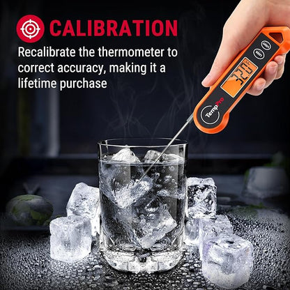 ThermoPro Digital Instant Read Meat Thermometer for Grilling Waterproof Kitchen Cooking Food Thermometer with Ambidextrous Backlit for BBQ Grill Smoker Oil Fry Candy Thermometer - Image 8