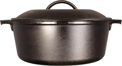Lodge Cast Iron Dutch Oven - Loop Handle Cooking Vessel - Even Heat Retention - Oven-Safe, Versatile Pot - Handle Holders Included - 5 Quart - Image 3