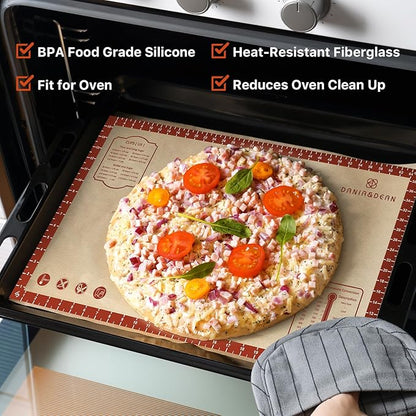 26x16 Inch Extra Thick Silicone Baking Mat with Measurements, Non-slip and Reusable - For Cookies, Bread, Pastry - Image 3