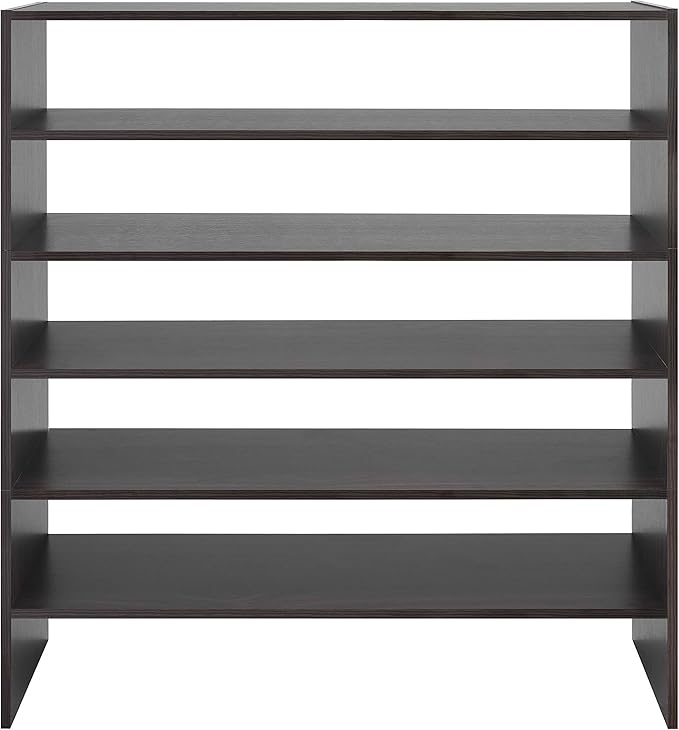 Whitmor Stackable 2-Tier Shoe Shelf, 31 inch, Espresso - Image 8
