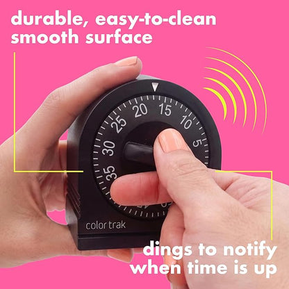 60 Minute Wind Up Timer, Visual Mechanical Timer, from 0 to 60 Minutes, for Kitchen, Hair Color Processing, Tanning Time, Kids' Home and Classroom Activities or Timeouts, Black - Image 5