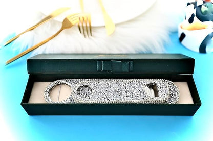 Beer Bottle Opener Diamond Bling Crystal Opener for Beer, Can, Soda Personalized Bartender Bottle Opener for Bar, Party, Travel,Church Package-2Pcs