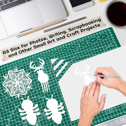 anezus Self Healing Sewing Mat, 12inch x 18inch Rotary Cutting Mat Double Sided 5-Ply Craft Cutting Board for Sewing Crafts Hobby Fabric Precision Scrapbooking Project - Image 3