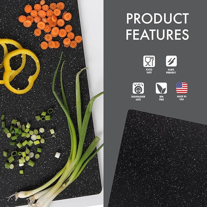 Dexas Superboard Reversible Pastry Board, 14 x 17 Inches, Midnight Granite Color - Dishwasher Safe, Plastic, Ideal for Baking and Food Prep - Image 4