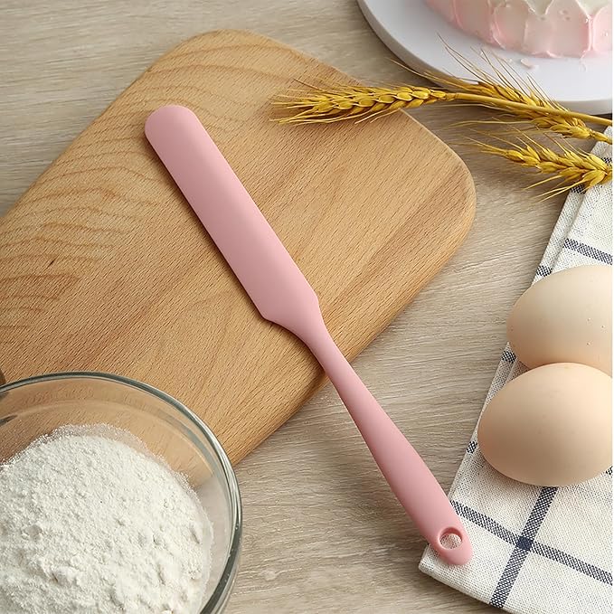 4 Pcs Silicone Jar Spatula Set - Long Handle Sourdough Scraper, Skinny Spatula for Jars, Bottles, and Containers, Non-Stick Heat Resistant Cake Cream Spatulas - Image 4