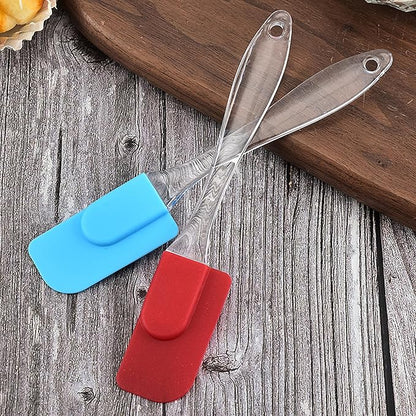 ZukoCert 6 Piece Mini Silicone Spatula Set, Small Heat-Resistant Rubber Spatulas for Baking, Cooking, Mixing, Non-Stick Kitchen Tools for Cooking & Baking