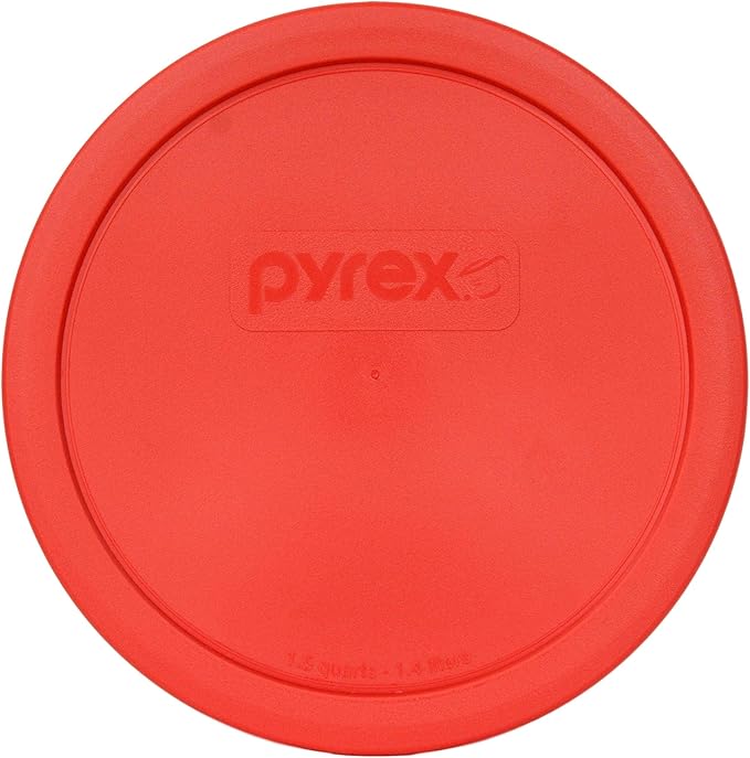 Pyrex (1) 325-PC Blue 2.5Qt, (1) 323-PC Red 1.5Qt (1) 322-PC Blue 1Qt Mixing Bowl Lids - Made in the USA