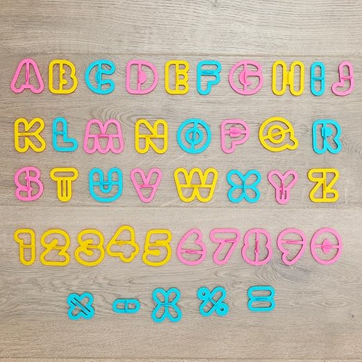 Colorations Alphabet & Number Dough Cutter Set - 41 Pieces