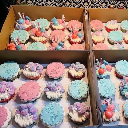 Cake Decorating Tools Supplies Kit: 274pcs Baking Accessories with Storage Case - Piping Bags and Icing Tips Set - Cupcake Cookie Frosting Fondant Bakery Set for Adults Beginners or Professional - Image 5