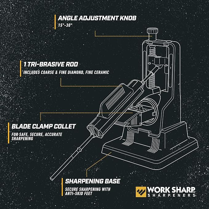 Work Sharp Precision Adjust Knife Sharpener Kit, Sharpens All Pocket and Kitchen Knives with ease & control - Image 3