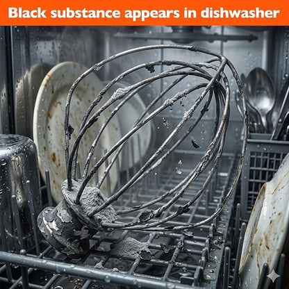 KN256WW Stainless Steel 6-Wire Mixer, for Kitchenaid Whisk Attachment, Compatible with 5plus-6Quart Bowl Lift Stand Mixer, Food Grade, Suitable for Mixing Cream and Cake, Dishwasher Washable - Image 8