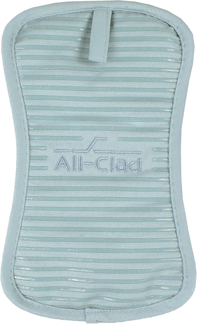 All-Clad Premium Pot Holder & Hot Pad: Heat Resistant up to 500 Degrees - 100% Cotton, 10"x6.25" Hot Pad for Kitchen and Barbeque, 1-Pack, Rainfall - Image 2