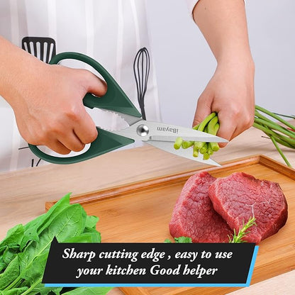 Gifts for Dad from Daughter Son, BEST DAD Tool Shears, iBayam Kitchen Scissors All Purpose Heavy Duty Meat Scissors Poultry Shears, Dishwasher Safe Stainless Steel Utility Scissor - Image 6