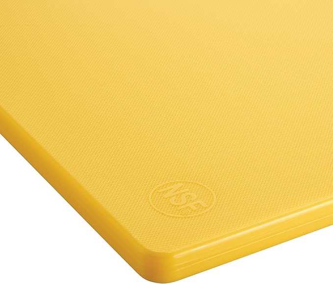 Winco Heavy-Duty Plastic Cutting Board, 15" x 20" x 1/2", Yellow, Medium - Image 2