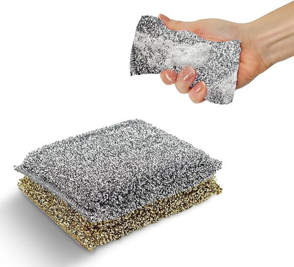 Perfect Scour 2 Pack Scrub Sponges for Kitchen - Multipurpose Non-Scratch Sponge with Heavy Duty Scouring Power - Soft and Fast Cleaning Scrubber for Cleaning Dishes, Pans, Pots and Hard Stains by DrSchavit