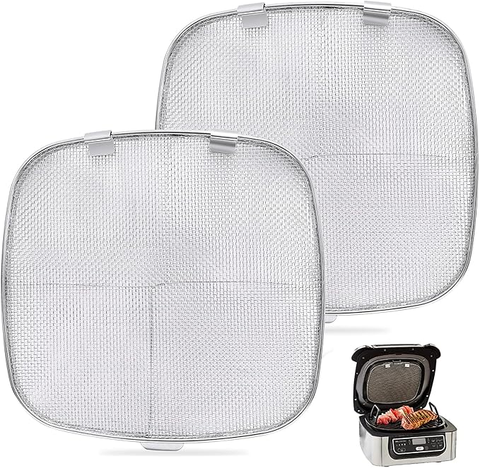 2 Pack Replacement Stainless Steel Splatter Shield for Ninja Foodi AG300,AG301C Air Fryer Replacement Part