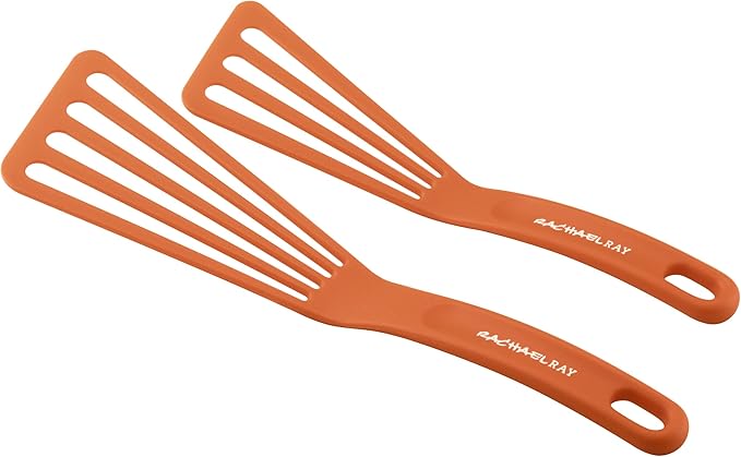 Rachael Ray Tools & Gadgets 2-Piece Nylon Spatula Set, Orange - 51211 - Image 2