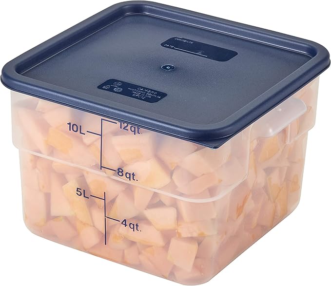 Cambro 12SFSPP190 12 qt Polypropylene Food Storage Container - CamSquare® Case of 6 - Image 3