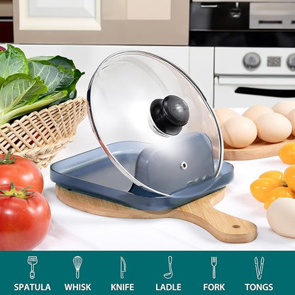 Li&Zhao Spoon Rest for Stove Top - Stove Spoon Holder for Kitchen Counter Pot Lid Holder Utensil Rest Cooking Spoon Holder