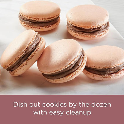 Farberware Nonstick Bakeware 10-Inch x 15-Inch Cookie Pan, Metal Baking Pan, Rose Gold