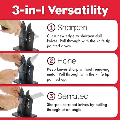 Brod & Taylor VG2 Classic Knife Sharpener | 3-Action Tungsten Carbide (Nylon) - Image 3