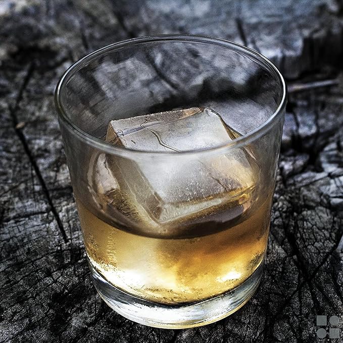 Ice Cube Molds – 2-Pack Silicone Trays for 8 Large Square Cubes – Slow-Melt Ice for Whiskey, Cocktails, Coffee & More - Image 4