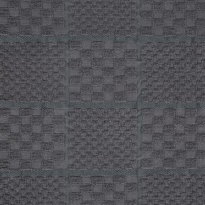 KitchenAid Quilted Cotton Terry Cloth Oven Mitt, Pot Holder, Kitchen Towel 4-Pack Set, Heat Resistant, Silicone Grip, Gift Set, Charcoal Grey, 16"x26", 7"x13" & 7"x10" - Image 3