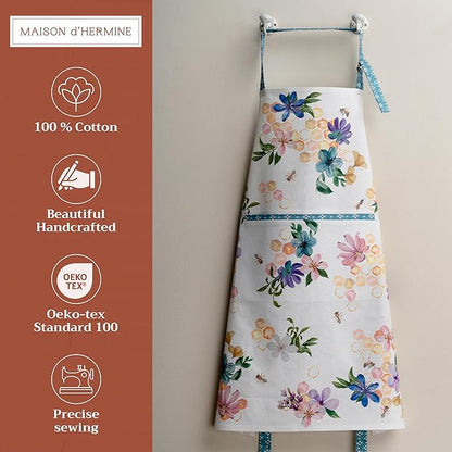 Maison d' Hermine 100% Cotton Apron for women with Pocket Kitchen Chef Apron for Men Cooking Mothers Day Gifts - Image 2