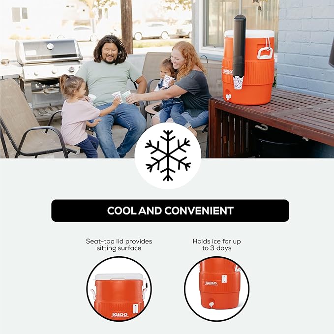 Igloo Sports Cooler | Insulated Beverage Dispenser with Spout |Portable Handwashing Station - Image 3