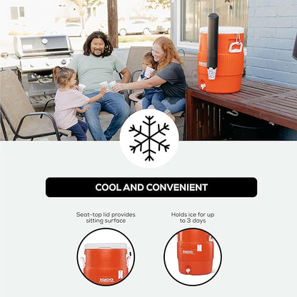 Igloo Sports Cooler | Insulated Beverage Dispenser with Spout |Portable Handwashing Station - Image 3