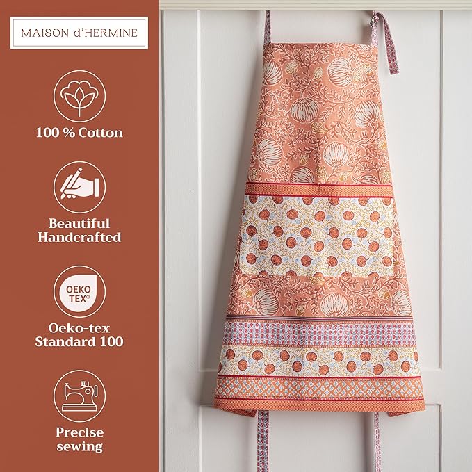Maison d' Hermine 100% Cotton Apron for women with Pocket Kitchen Chef Apron for Men Cooking Mothers Day Gifts - Image 2