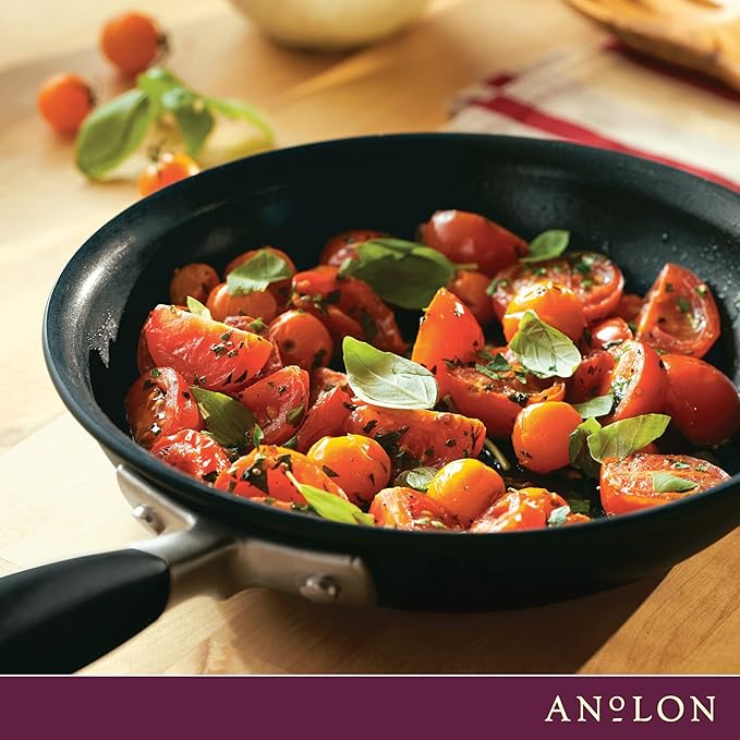 Anolon Advanced Home Hard Anodized Nonstick Frying Pan, 8.5 Inch – Small Non Stick Egg Pan, Durable Nonstick Skillet - Onyx - Image 8