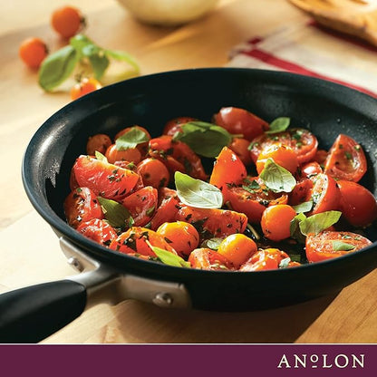 Anolon Advanced Home Hard Anodized Nonstick Frying Pan, 8.5 Inch – Small Non Stick Egg Pan, Durable Nonstick Skillet - Onyx - Image 8