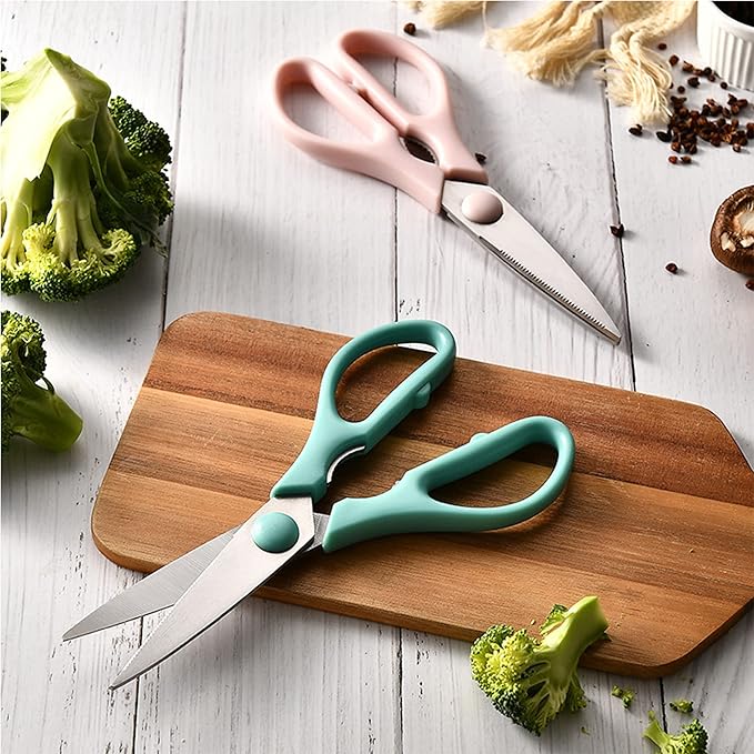Black Grey Kitchen Shears, Rkqoa Kitchen Scissors Heavy Duty Cooking Scissors, Dishwasher Safe Scissors Kitchen House Essentials Supplies, Stainless Steel Sharp Utility Shears for Chicken etc