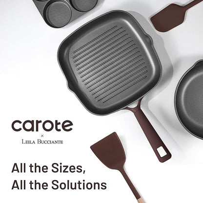 CAROTE 31PCS Pots and Pans Set, Nonstick Cookware Set Kitchen Non Stick Induction Titanium Cookware Non-toxic Granite Cooking set, PFOA Free - Image 7