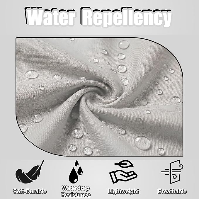 TOSHE Kitchen Apron Waterdrop Resistant Cotton Apron with adjustable Aprons for Women with Pockets 10 Color option Cooking Silver Apron (Silver) - Image 4