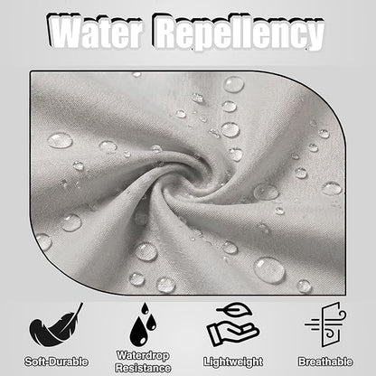 TOSHE Kitchen Apron Waterdrop Resistant Cotton Apron with adjustable Aprons for Women with Pockets 10 Color option Cooking Silver Apron (Silver) - Image 4