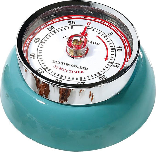 Zassenhaus Magnetic Retro 60 Minute Kitchen Timer, 2.75-Inch, Teal by Zassenhaus