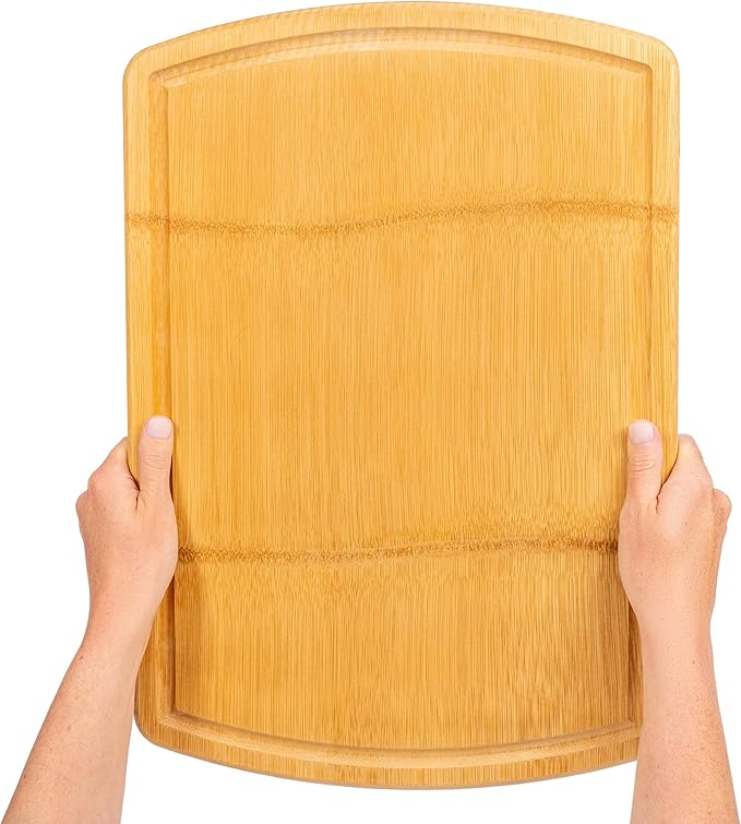 Greener Chef 20 Inch Bamboo Cutting Board Featuring Super-Sized Glue-Free Surface™ – Heavy Duty Butcher Block for Safe Meal Prep, Chopping & Carving with Lifetime Replacements - Image 9