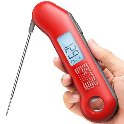ThermoMaven Professional Meat Thermometer Digital, Ultra-Fast 0.5 Sec Instant Read, NIST Certified ±0.5°F Accuracy, IP67 Waterproof, Auto-Rotating Backlit Display, Lift-to-Wake, for BBQ/Cooking/Candy by ThermoMaven