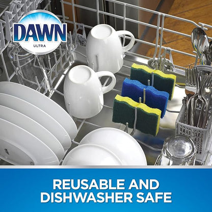 Dawn Non-Scratch Kitchen Dish Sponges, Blue (Pack of 3) - Image 6