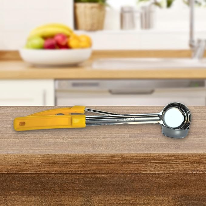 1 Ounce Solid Stainless Steel Portion Control Ladle Spoon for Measuring and Serving; Commercial Grade Serving Scoops [Pack of 2] - Image 5