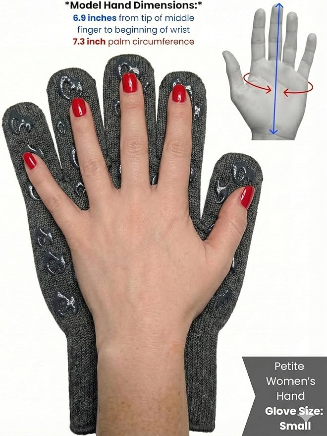 Oven Gloves with Fingers - 932°F Extreme Heat Proof and Cut Resistant Mitts for Kitchen, BBQ, Grill, Baking, Fire Pit - EN407 Certified with Non-Slip Silicone Grip and Cotton Lined for Comfort - Image 5