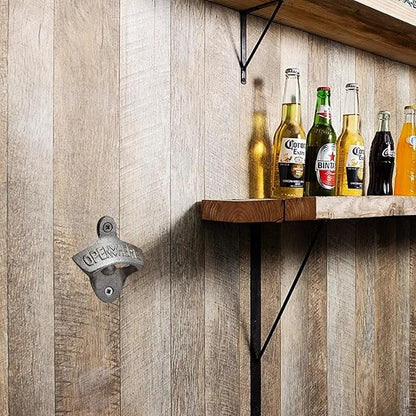 ZOOFOX 12-Piece Wall Mounted Vintage Metal Bottle Opener for Bar, KTV, Home and Outdoor - Image 6