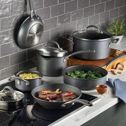 Circulon A1 Series with ScratchDefense Nonstick Induction Pots and Pans Cookware Set, Induction Cookware, Kitchen Essentials, 9-Piece, Graphite - Image 2